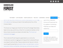 Tablet Screenshot of cumberlandforest.com